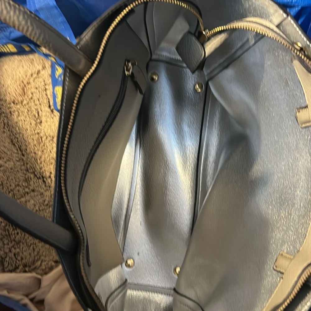 Calvin Klein Gray Tote Pocketbook Handbag Purse - Picture 6 of 7